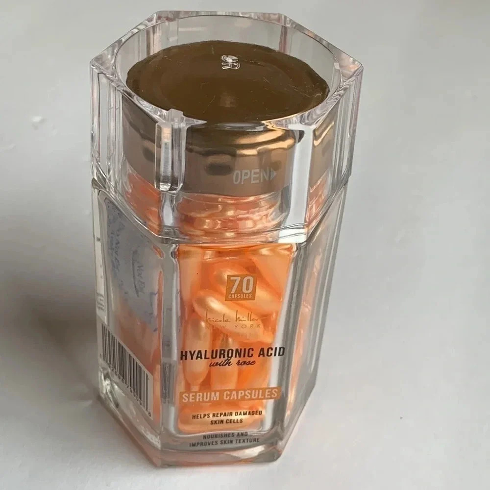 Nicole Miller Skin Cell Repair Serum Hyaluronic Acid Capsules New